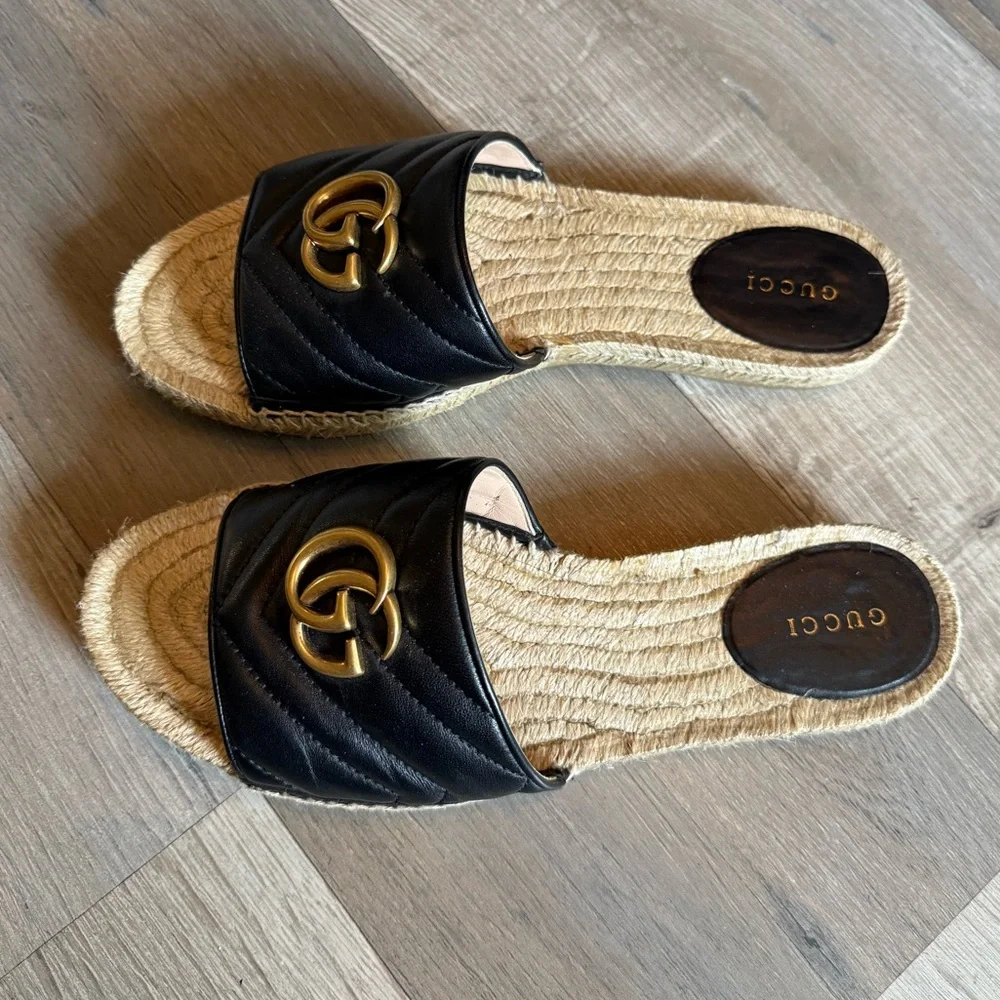 GUCCI Marmont Matelasse Espadrilles - Picture 8 of 11